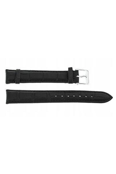 NO BRAND CUREA CHERMOND 18 MM XL A160L CROCODIL curea neagră, cusături negre