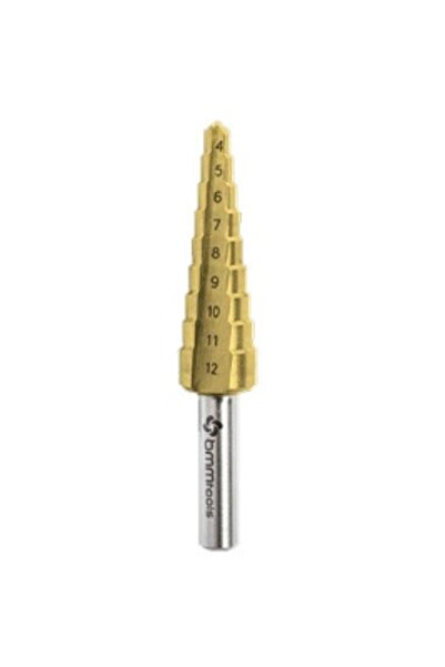 NO BRAND Burghiu în trepte HSS TiN 4-12 mm (9 trepte) BMM TOOLS |   DIN 1412C