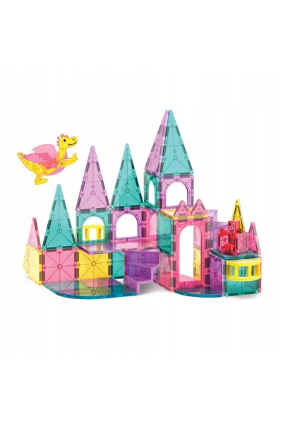 NO BRAND Blocuri magnetice de construcție castel DXL 48 piese Magna tiles