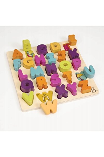 NO BRAND b.toys Alfabet Litery 26x piese puzzle din lemn Alpha B. tical