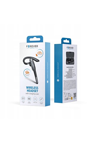 NO BRAND Căști wireless Forever BH-100 cu carcasă de încărcare, negre