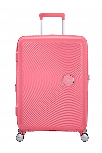 American Tourister Valiză Soundbox 67/24 TSA EXP Coral însorit de soare