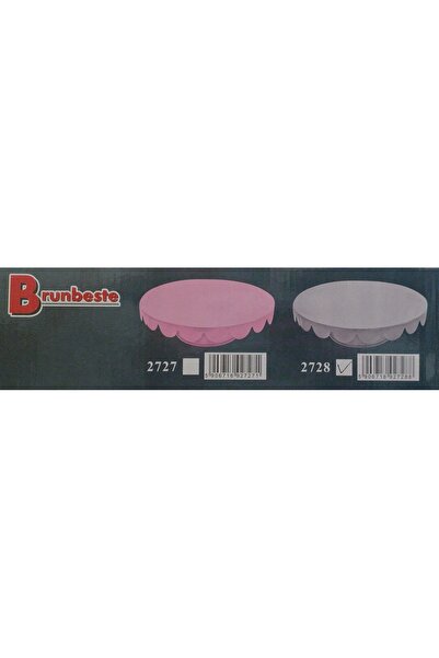 Brunbeste FATĂ DECORATIVĂ PENTRU TORT, cu VOLAN, din oțel