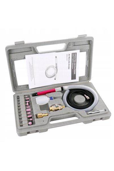 TC Technic Mini polizor pneumatic de mână + Discuri de șlefuit