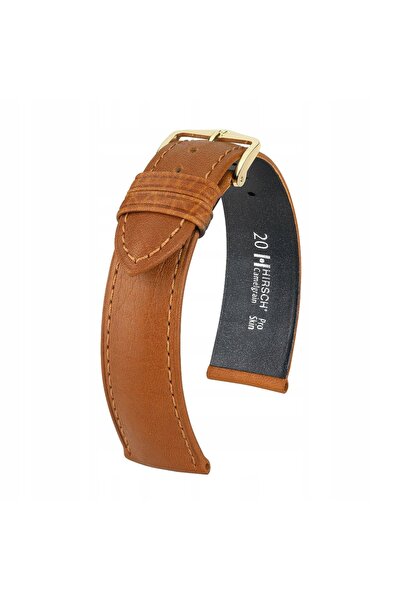 NO BRAND HIRSCH Camelgrain L - Miere - 18mm - Curea de ceas din piele