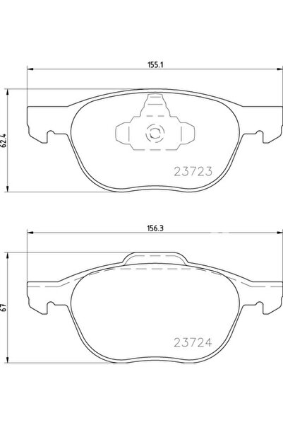 NO BRAND Plăcuțe de frână față Textar FORD FOCUS II 2 MK2