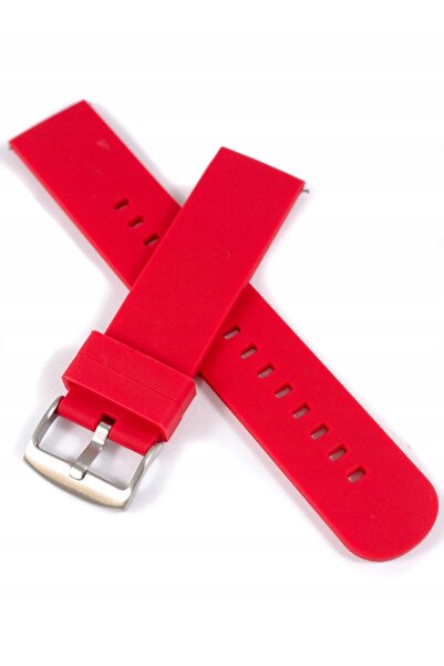 NO BRAND LAVVU LS00R22 - 22 mm - ROȘU - Curea de ceas din silicon