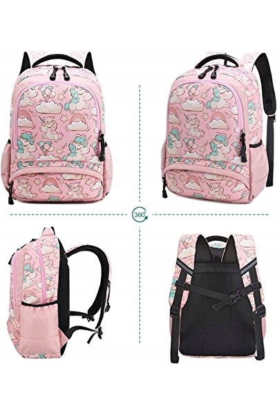 NO BRAND Rucsac pentru fete MEISOHUA cu unicorni roz