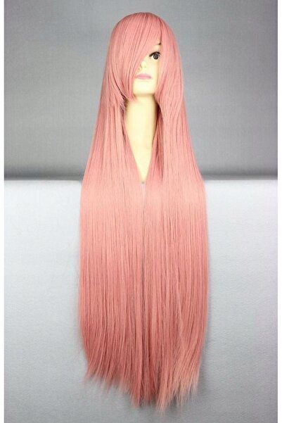 NO BRAND PERUCĂ COSPLAY 100 CM LUNGĂ ANIME MANGA ROZ