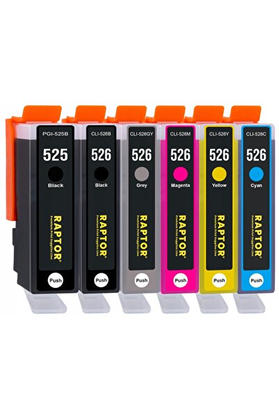 NO BRAND 6x CERNEALĂ PENTRU CANON CLI526 PGI525 MG8150 MG8240