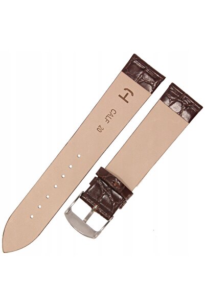 NO BRAND HORIDO 0117 - MARO ÎNCHIS - 20mm - Curea de ceas din piele texturată