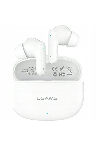 Usams Căști bluetooth 6.0 E05 TWS Albe