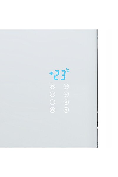 NO BRAND CONVECTOR ELECTRIC CU STICLĂ 800 W, ALB, IPX4, AFIȘAJ LED