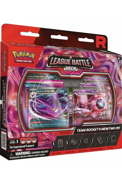 NO BRAND Pokemon - Cărți TCG Team Rocket's Mewtwo ex Pachet de Luptă Liga 11898