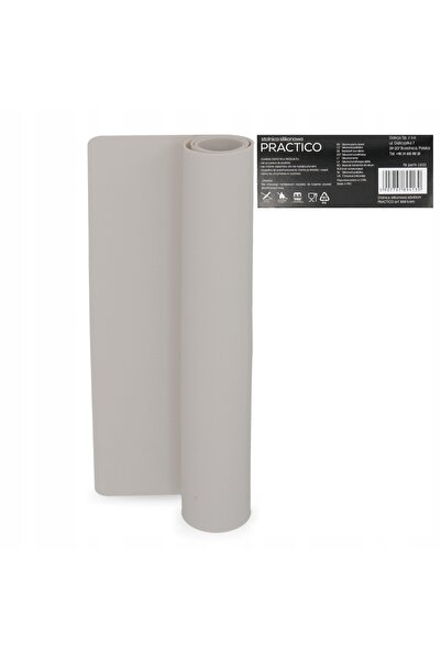 NO BRAND Stolnica covoraș de bucătărie din silicon 60x40cm gri