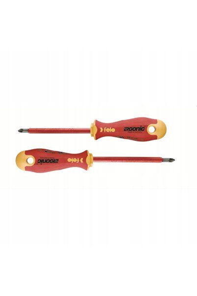 FELO Șurubelnițe izolate Z1+Z2 1kV pentru electrician VDE Set de 2 bucăți