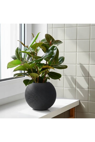 NO BRAND Ghiveci modern decorativ negru pentru plante, pentru decor interior ...