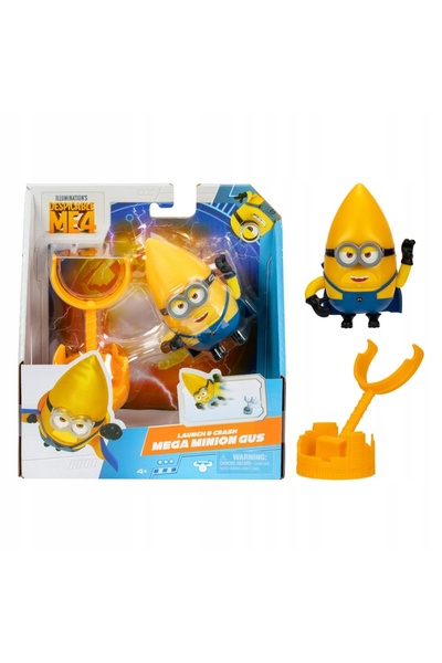 NO BRAND Minioni - Mega Minion Gus - Figurină cu lansator 59278