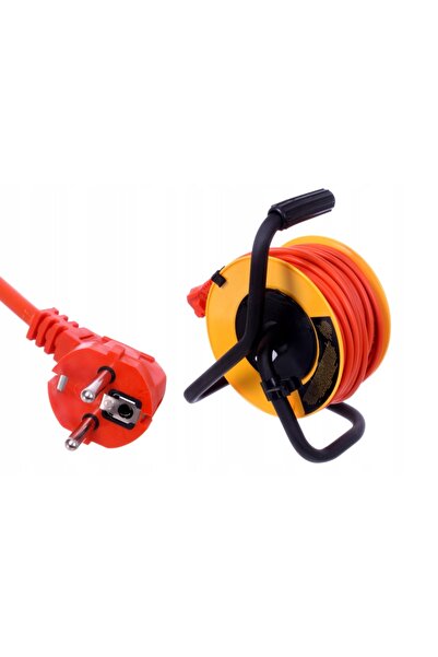 NO BRAND Prelungitor retractabil cu 4 prize 15 m UZIE