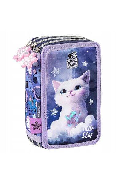 Derform Penar triplu cu accesorii Cleo și pisicuța albă Frank