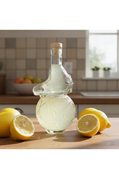 NO BRAND Carafa de sticlă STRIKER 500ml, tip bilă, cu bază, pentru cocktailur...