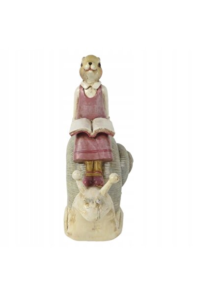 NO BRAND Figurină decorativă Iepure de Paște Melc C&E