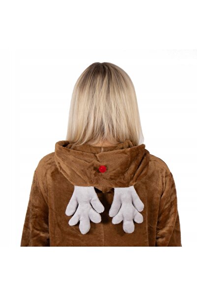 NO BRAND RENIFER Pijama Kigurumi L Salopetă Trening Costum Onesie Dintr-o sin...