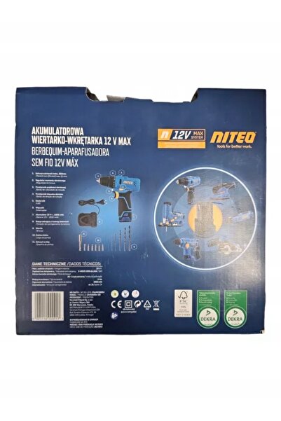 NO BRAND Mașină de găurit și tăiat 12V MAX NITEO REÎNCĂRCABILĂ, SET DE BIȚI D...
