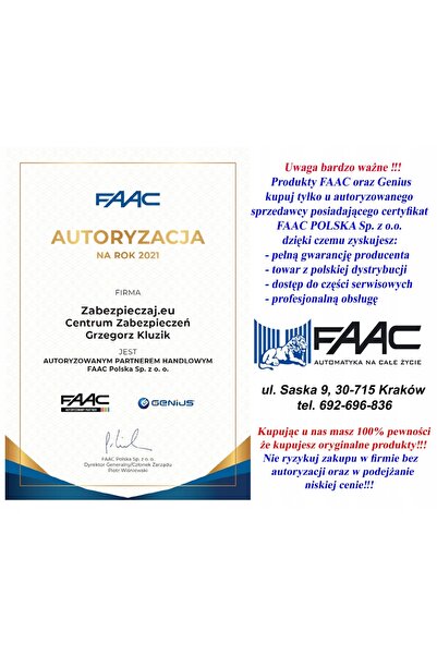 FAAC Comutator de contact, senzor, comutator de limită 740 741 Sprint
