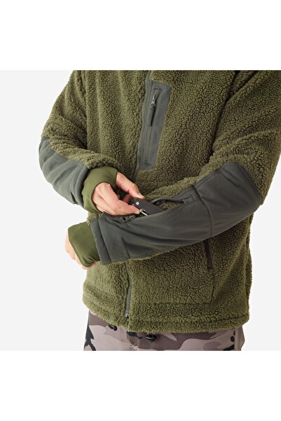 NO BRAND Fleece de vânătoare din piele de oaie Solognac 900 r.L
