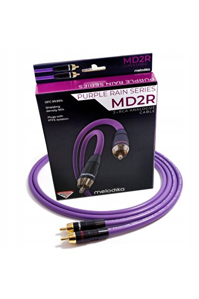 NO BRAND MELODIKA MD2R30 PURPLE RAIN Cablu audio 2RCA - 2 RCA CINCH OFC 3m