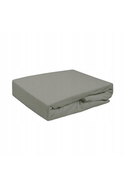 NO BRAND Cearșaf de pat frotir cu elastic 120x200 037 gri darymex