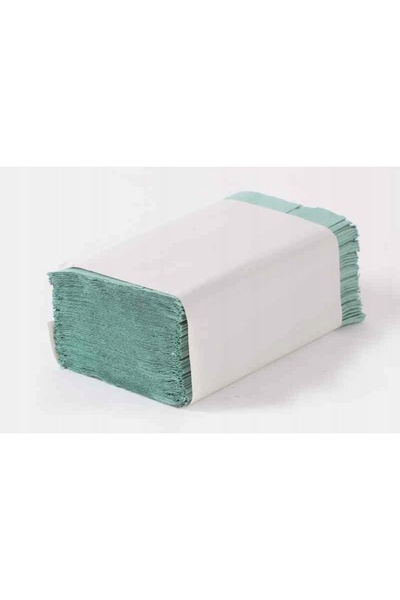 NO BRAND Prosoape de hârtie pliate ZZ Luna Green Reciclate, 1 strat (4000 de ...