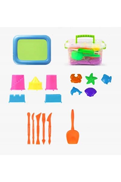 NO BRAND 3kg Nisip Cinetic + Paletă de Modelat BASEN + Nisip Magic + Set Cuti...