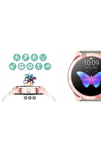 NO BRAND Ceas G. Rossi, ceas de damă, smartwatch, curea din piele albă
