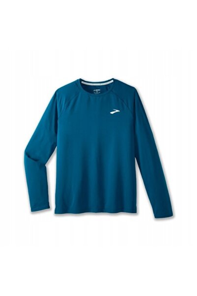 NO BRAND Tricou de alergare Brooks Atmosphere Long Sleeve 2.0 Albastru - M