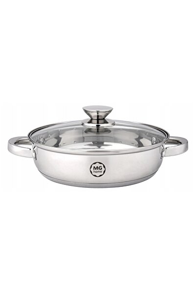NO BRAND OALĂ NISKI DIN OȚEL INOXIDABIL CU CAPAC 24 CM 2.5L MG HOME VERSO DAILY