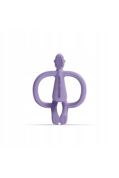 NO BRAND Matchstick Monkey jucărie de dentiție ortodontică din silicon mov