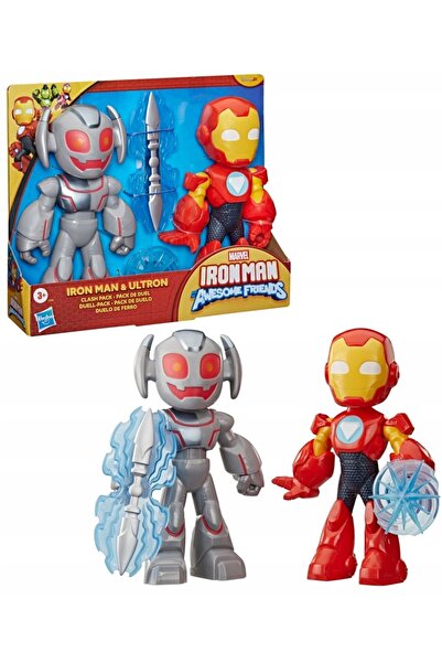 Marvel IRON MAN și ECHIPA SUPER Figurine Iron Man și Ultron, pachet de 2 G1995