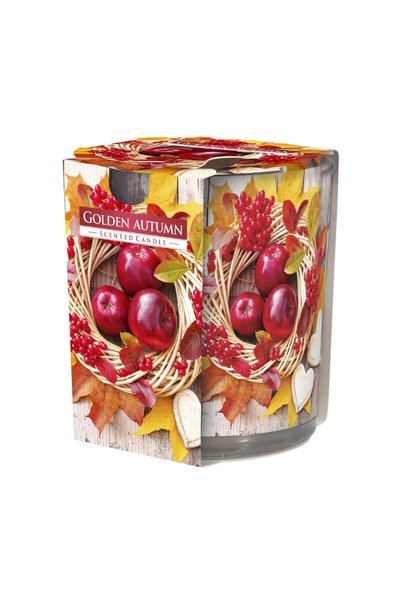 LCA Set 2 x Lumanare Parfumata in Pahar Imprimat, Golden Autumn, 22 Ore