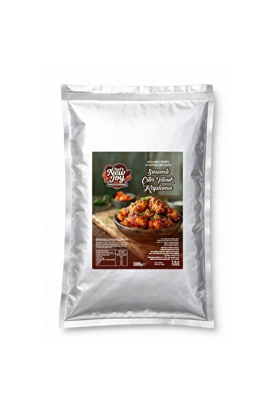 chef's new joy professional Susamlı Çıtır Tavuk Harcı 3000 gr Pankolu Pane Harcı