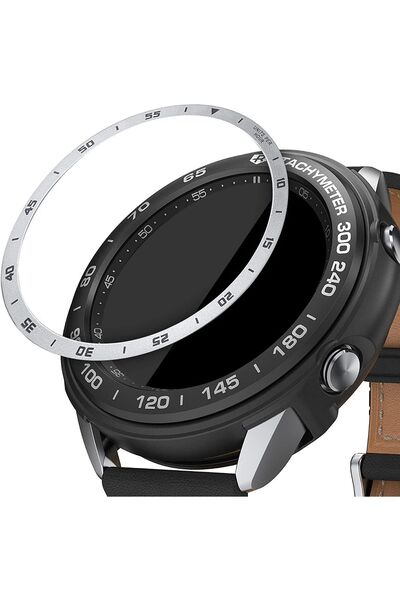 KWmobile KW Bezel Ring Αλουμινίου - Samsung Galaxy Watch 3 41mm - Silver / Black