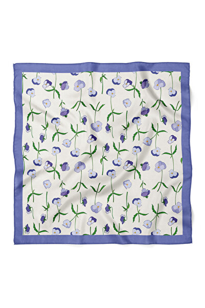 nehir eşarp Bandană eșarfă cu model floral violet 70x70 cm