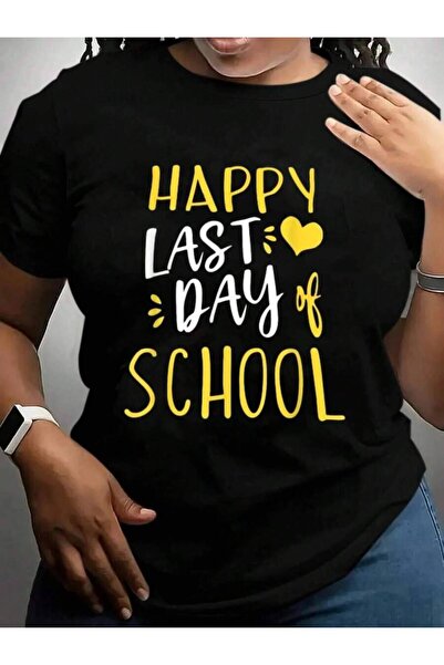 NOURAM Happy Last Day Of Teachers And Students Gift Back To School Black Grap...