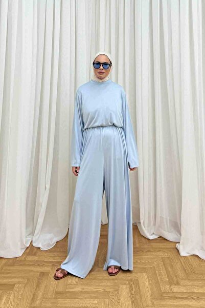 Melike Tatar Pleated Trousers Knitted Suit 68-6317-1