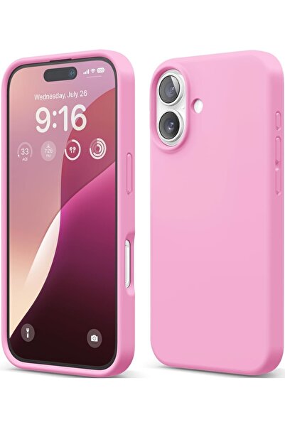 Elago Θήκη Apple iPhone 16 - Silicone Case Premium Σιλικόνης - Hot Pink