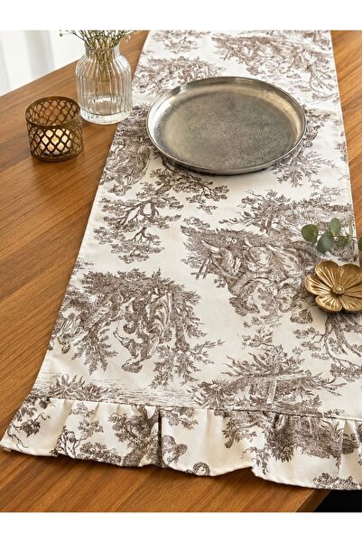 napkindesign Büzgülü Fransız Köylüler&İngiliz Köylüler Runner Vintage Dekorat...