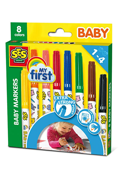 SES Creative Markere pentru copii, 8 culori (S00299)