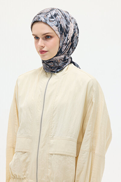 cs camellia scarf Eșarfă Verona Kraş - Negru-Bej
