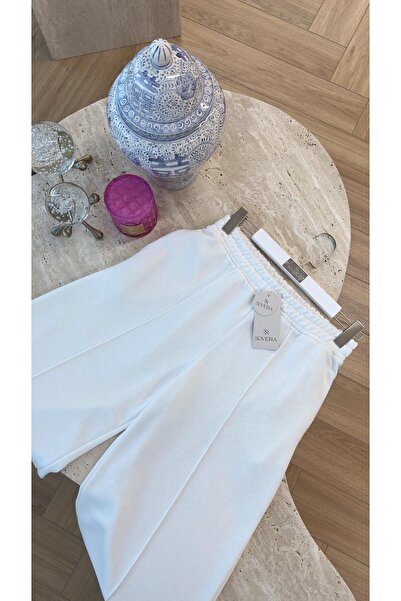 SOİ Three-Stripe Sweatpants Ecru